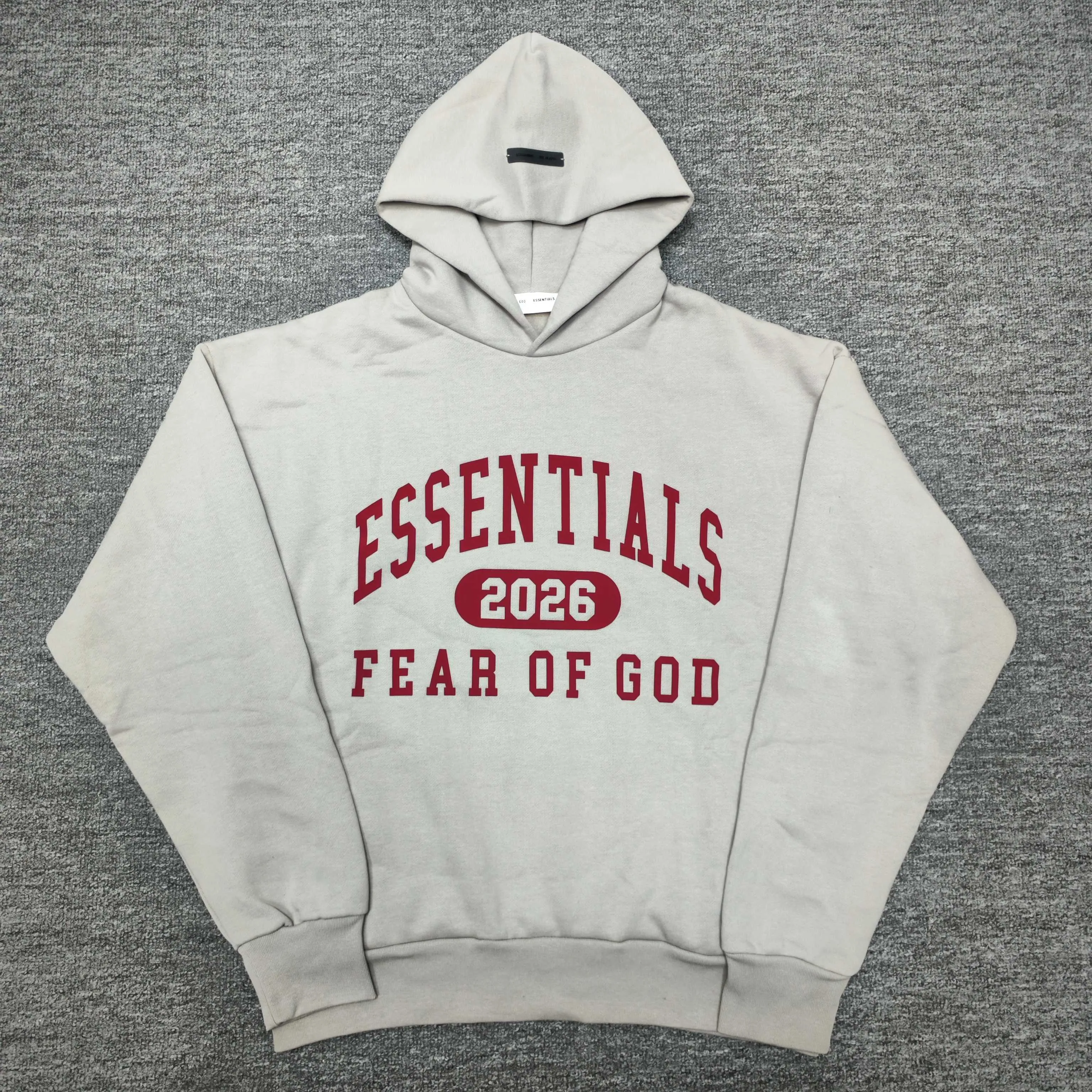 🦋 、Hot Sale🦋 128 Essentials FW 26Holiday 2026 CLASSIC HOODIE Fear of God Essentials FALL 26 HOLIDAYSeries Fleece Hoodie Same Style Premium ！ ！ ， ！ ， Breathable 。 3D 。 ， ， ， ， 。 ， ～Versatile ， ！ ：Retro Size:XS-XL